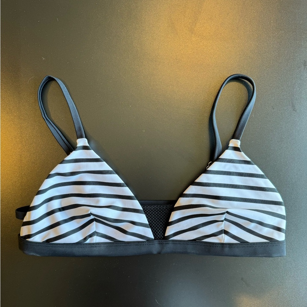Striped bikini top